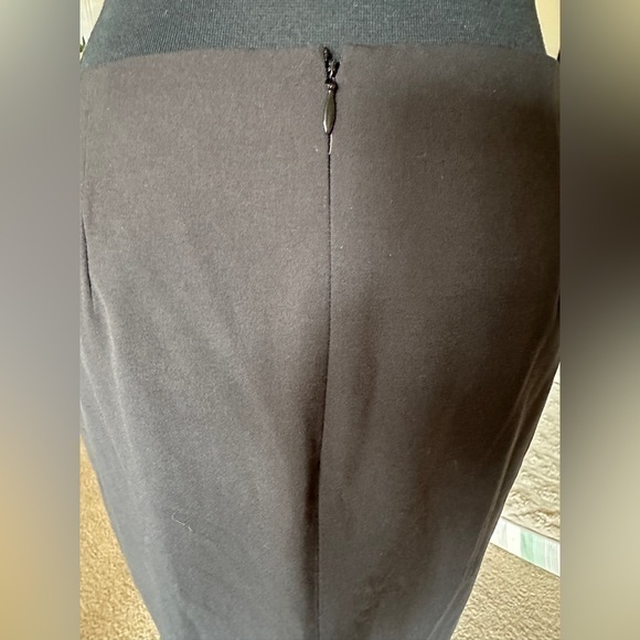 Moda International Black Midi Skirt Sz 6‎ - Picture 3 of 5